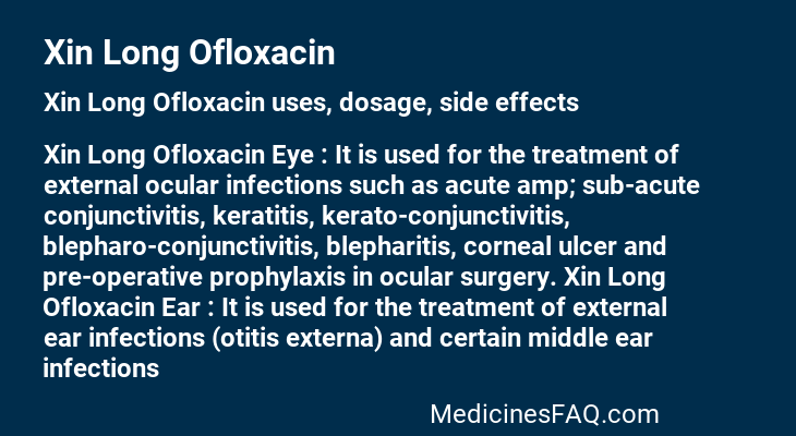 Xin Long Ofloxacin