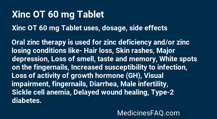 Xinc OT 60 mg Tablet