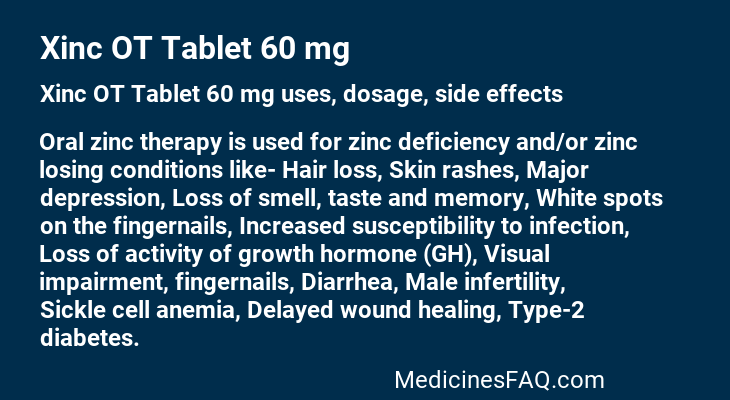 Xinc OT Tablet 60 mg