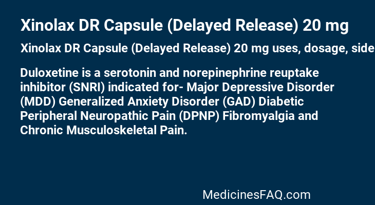 Xinolax DR Capsule (Delayed Release) 20 mg