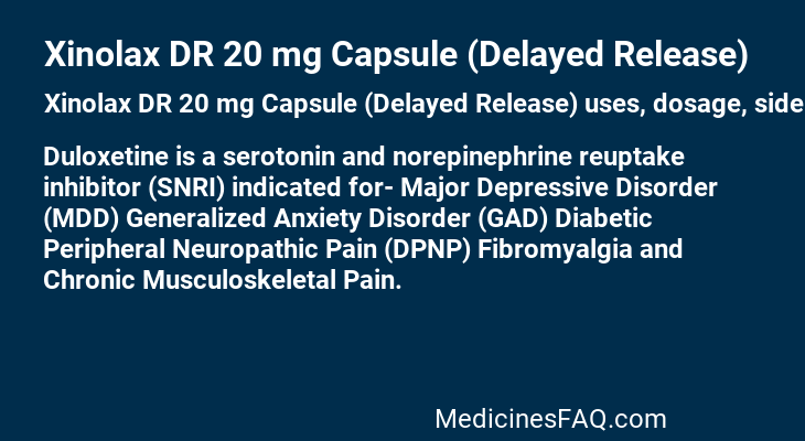 Xinolax DR 20 mg Capsule (Delayed Release)