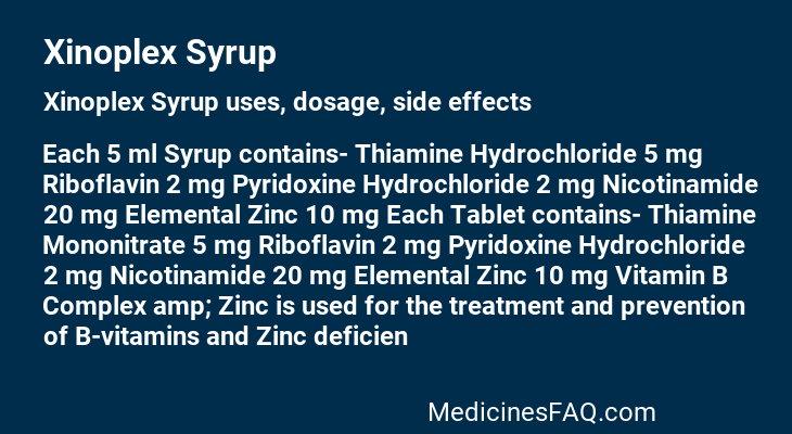 Xinoplex Syrup