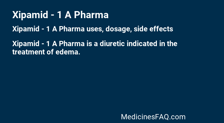 Xipamid - 1 A Pharma