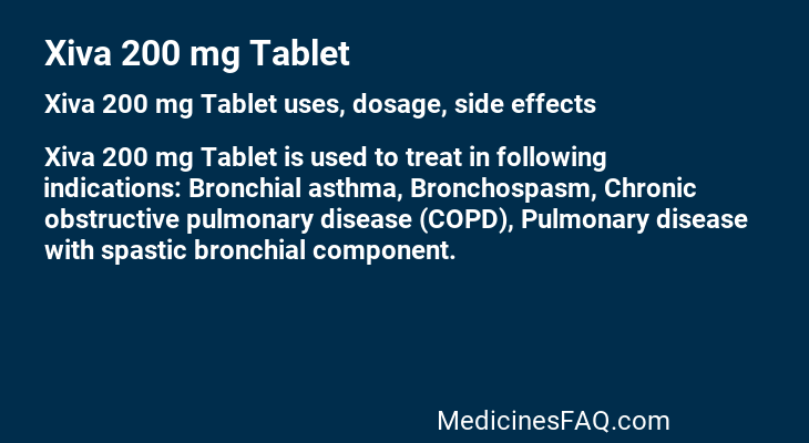 Xiva 200 mg Tablet