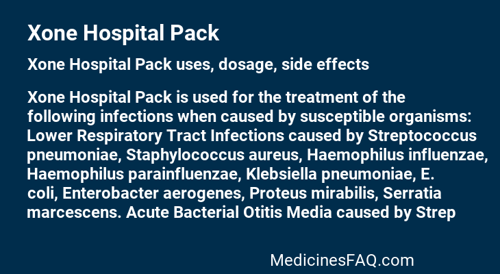 Xone Hospital Pack