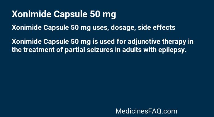 Xonimide Capsule 50 mg