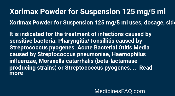 Xorimax Powder for Suspension 125 mg/5 ml