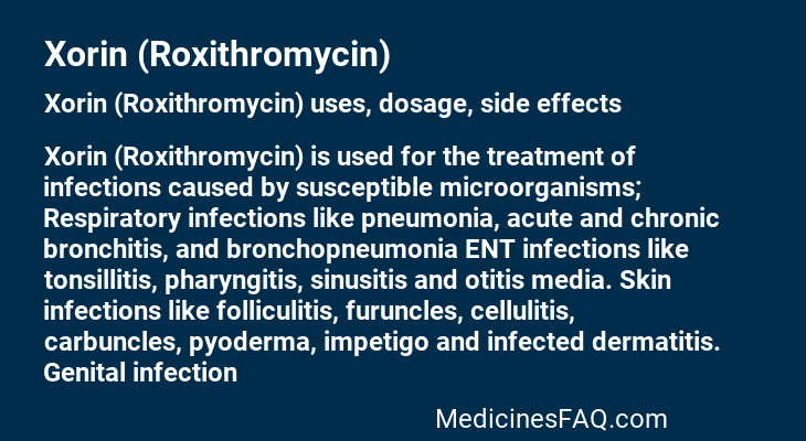 Xorin (Roxithromycin)