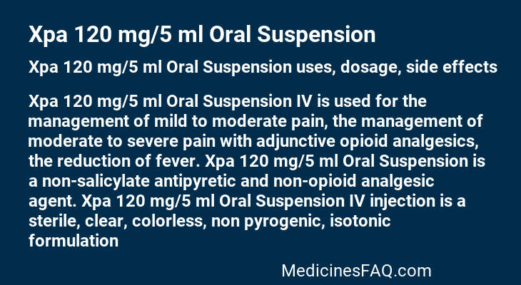 Xpa 120 mg/5 ml Oral Suspension