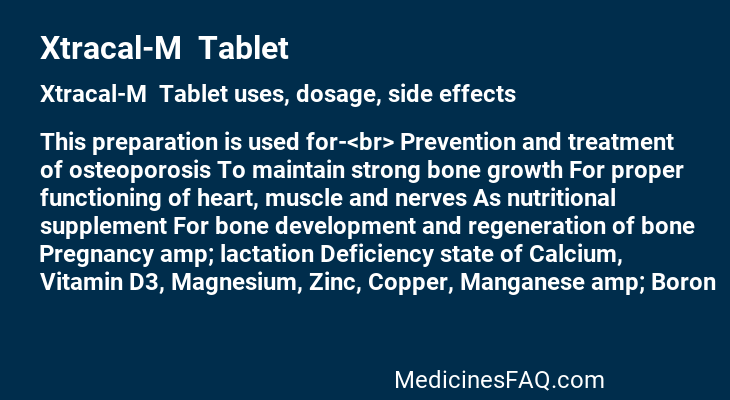 Xtracal-M  Tablet