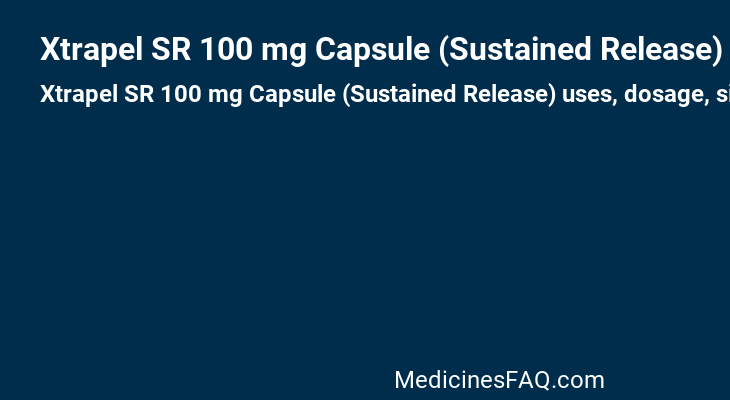 Xtrapel SR 100 mg Capsule (Sustained Release)