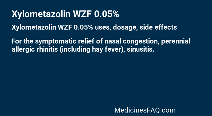 Xylometazolin WZF 0.05%