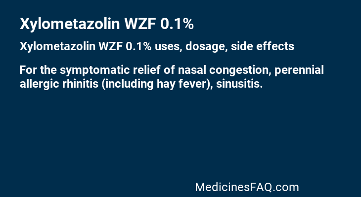 Xylometazolin WZF 0.1%