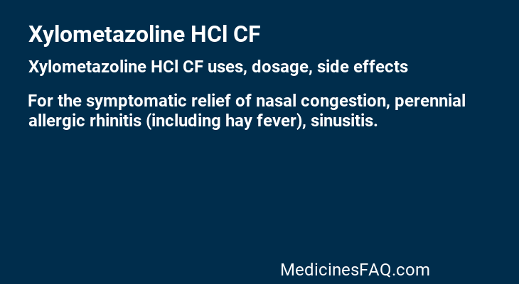 Xylometazoline HCl CF