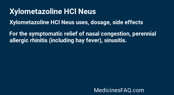 Xylometazoline HCl Neus