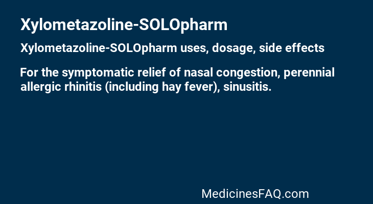 Xylometazoline-SOLOpharm