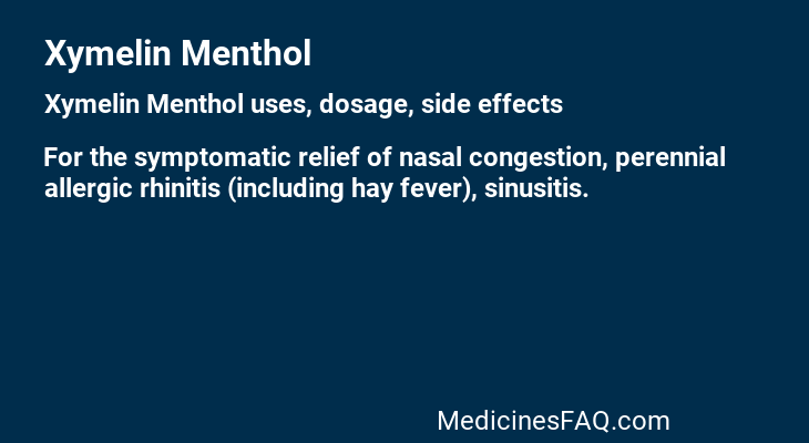 Xymelin Menthol