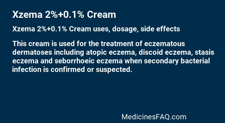 Xzema 2%+0.1% Cream