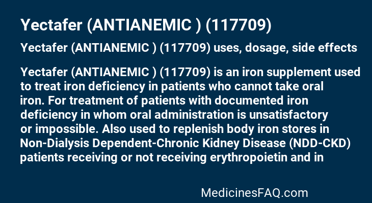 Yectafer (ANTIANEMIC ) (117709)