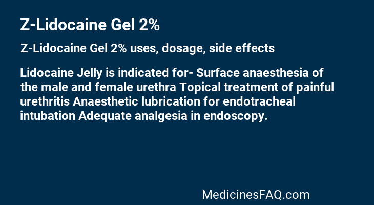 Z-Lidocaine Gel 2%