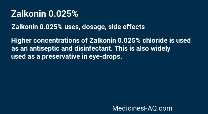 Zalkonin 0.025%