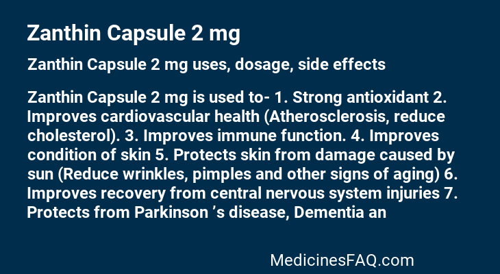 Zanthin Capsule 2 mg