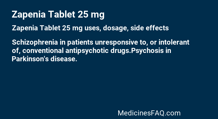 Zapenia Tablet 25 mg