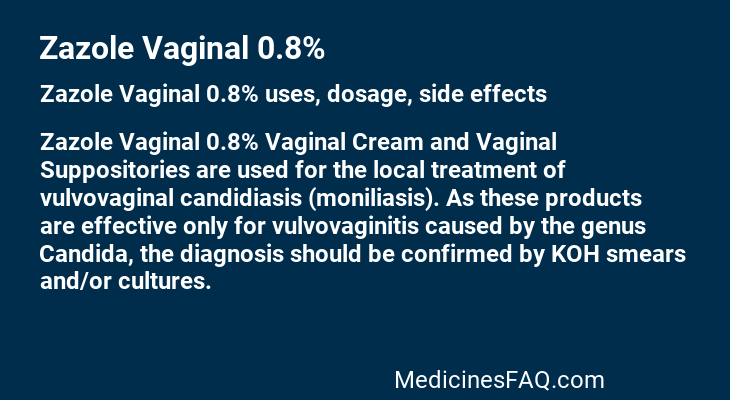 Zazole Vaginal 0.8%