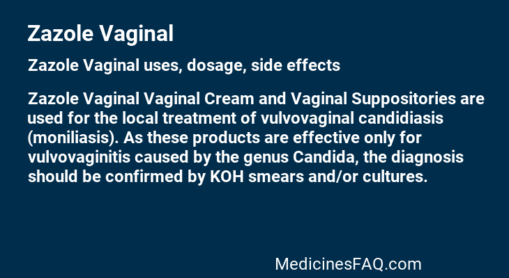 Zazole Vaginal