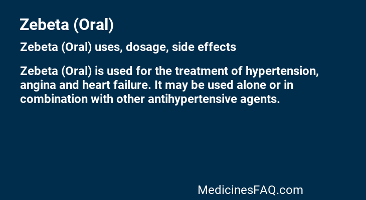 Zebeta (Oral)