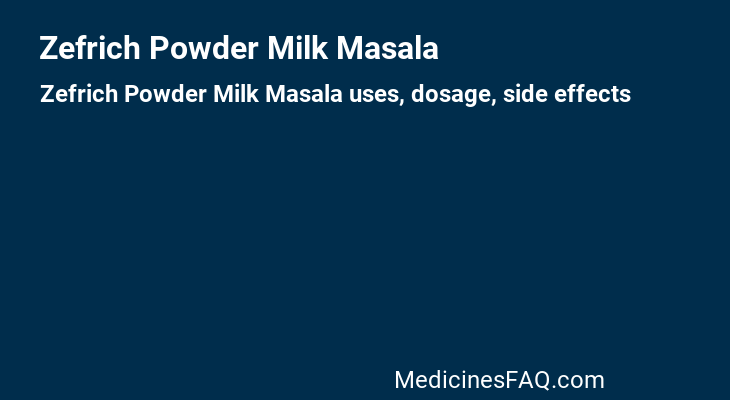 Zefrich Powder Milk Masala