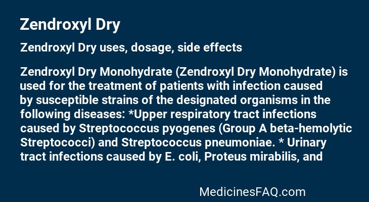Zendroxyl Dry