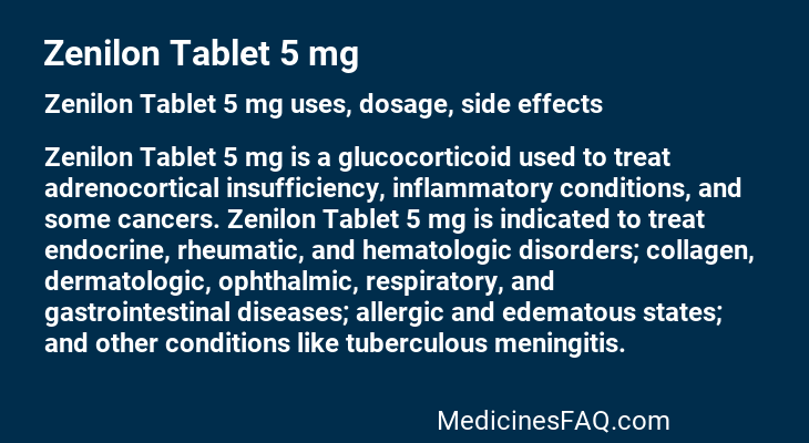 Zenilon Tablet 5 mg