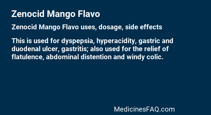 Zenocid Mango Flavo