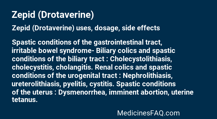 Zepid (Drotaverine)