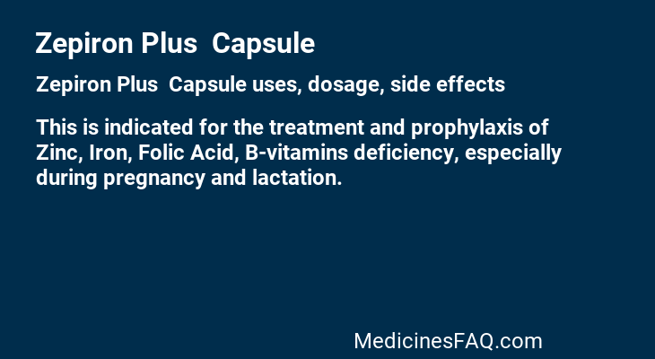 Zepiron Plus  Capsule