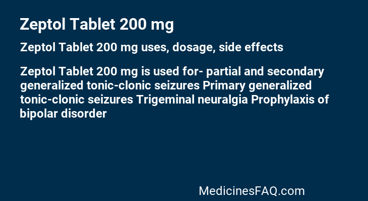 Zeptol Tablet 200 mg