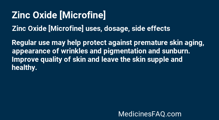 Zinc Oxide [Microfine]