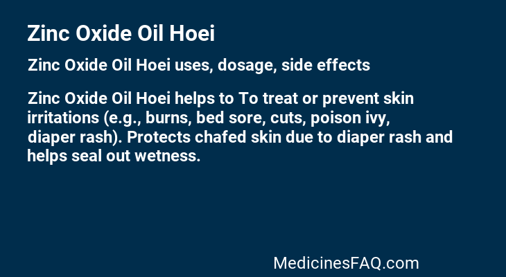 Zinc Oxide Oil Hoei