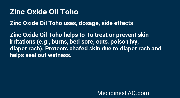 Zinc Oxide Oil Toho