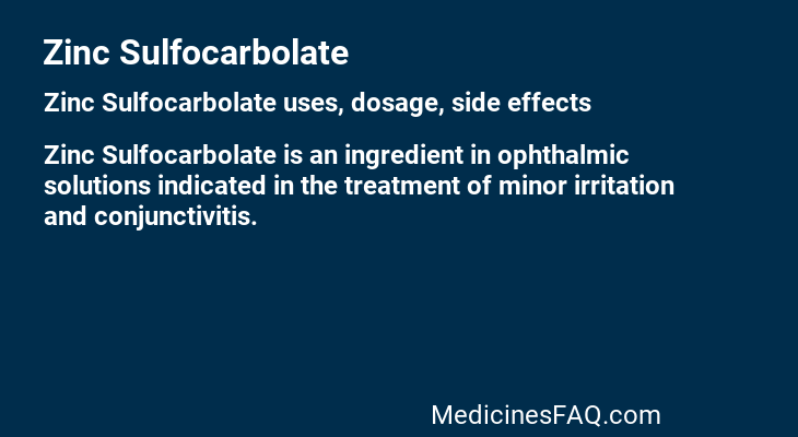 Zinc Sulfocarbolate