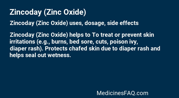 Zincoday (Zinc Oxide)