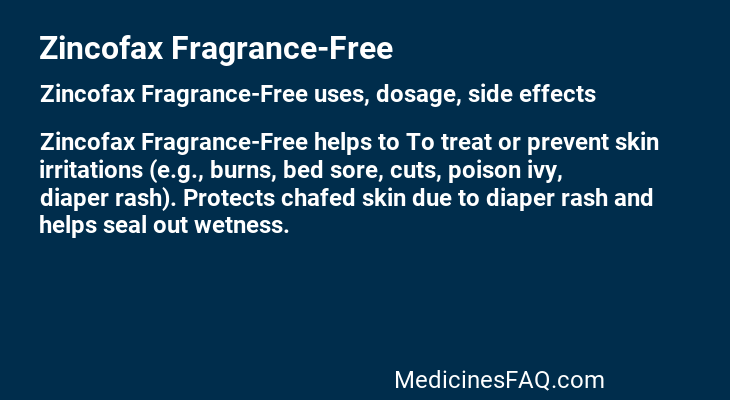 Zincofax Fragrance-Free