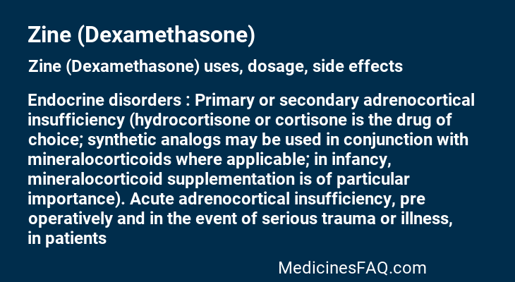 Zine (Dexamethasone)