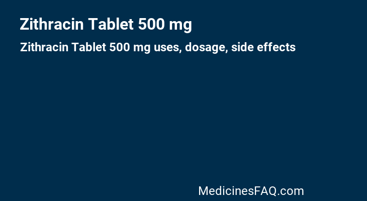 Zithracin Tablet 500 mg
