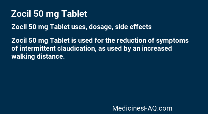 Zocil 50 mg Tablet