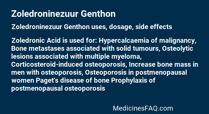 Zoledroninezuur Genthon