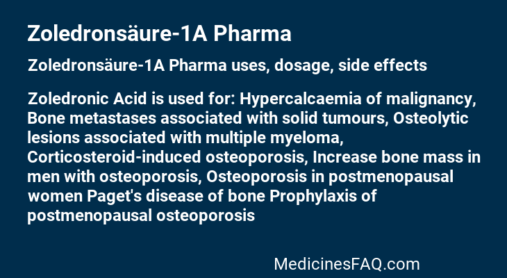 Zoledronsäure-1A Pharma