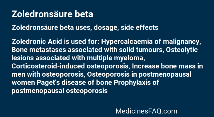 Zoledronsäure beta