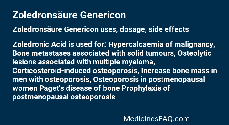 Zoledronsäure Genericon